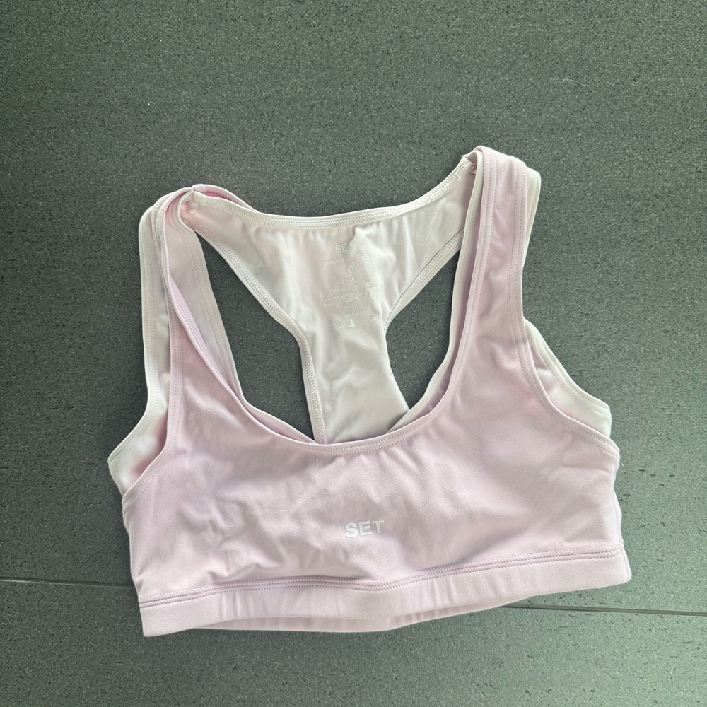 SET Active Pink Racerback Sports Bra